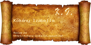 Kökény Izabella névjegykártya